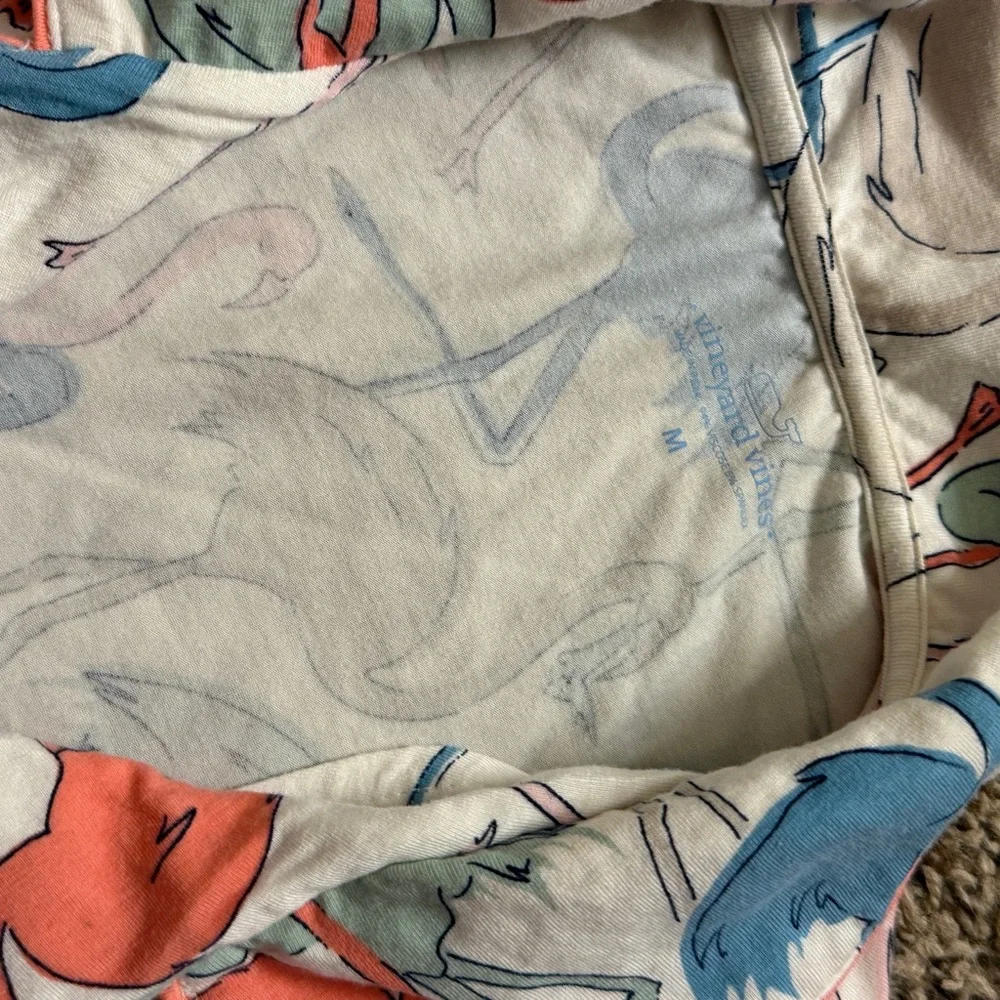 Womens Flamingo Print Pajamas from vineyard vines - Picture 4 of 4